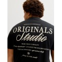 JACK & JONES PLUS Norrebro typo T-shirt - Black