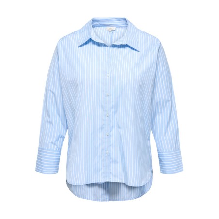 ONLY CARMAKOMA Oregon Alva skjorte - Soft Chambray