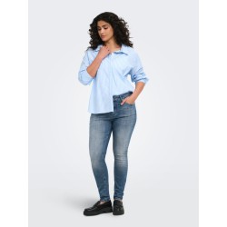 ONLY CARMAKOMA Oregon Alva skjorte - Soft Chambray