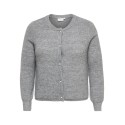 ONLY CARMAKOMA Rose strik cardigan - Medium Grey Melange