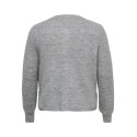 ONLY CARMAKOMA Rose strik cardigan - Medium Grey Melange