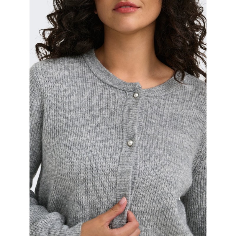 ONLY CARMAKOMA Rose strik cardigan - Medium Grey Melange