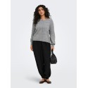ONLY CARMAKOMA Rose strik cardigan - Medium Grey Melange