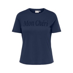ONLY CARMAKOMA Leon kortærmet T-shirt - Naval Academy