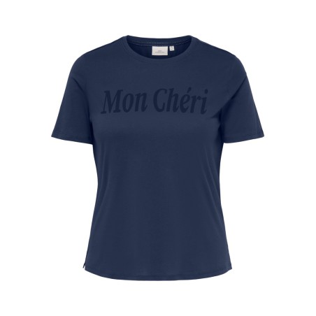 ONLY CARMAKOMA Leon kortærmet T-shirt - Naval Academy