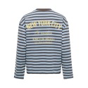 ONLY Freja langærmet Top med striber - Cashmere Blue/ Braken
