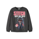 NAME IT Kids Jyni STITCH sweatshirt - Black Oyster