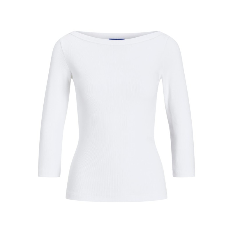 JJXX Teen Fiffi 3/4 boatneck T-shirt - Bright White
