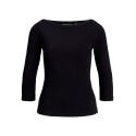 JJXX Teen Fiffi 3/4 boatneck T-shirt - Black