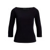 JJXX Teen Fiffi 3/4 boatneck T-shirt - Black