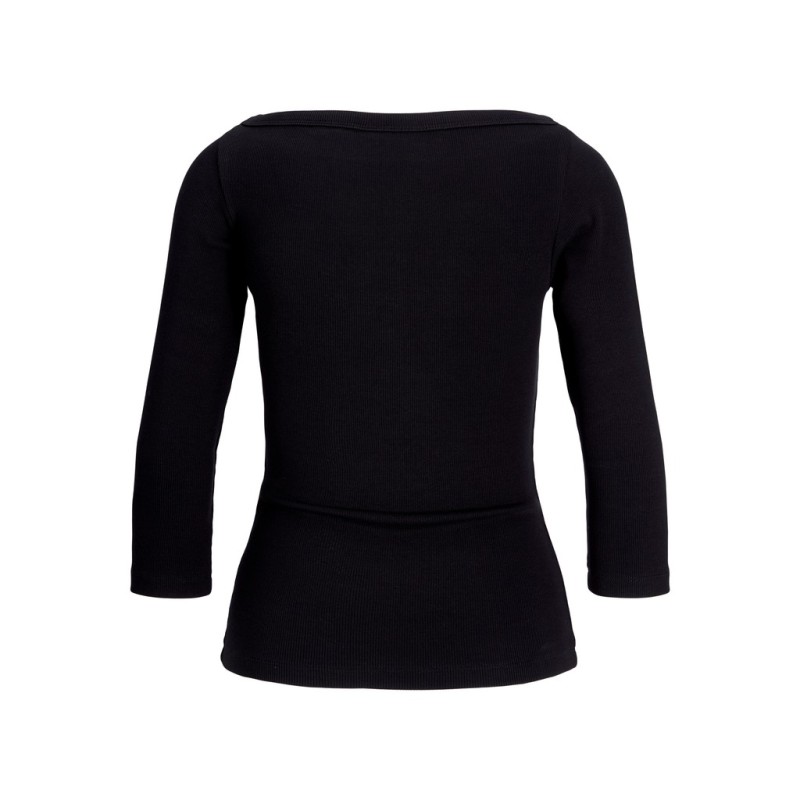 JJXX Teen Fiffi 3/4 boatneck T-shirt - Black
