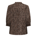 ONLY CARMAKOMA Raya 3/4 skjorte - Silver Mink / Animal