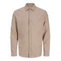 JACK & JONES JUNIOR meleret skjorte - Oatmeal