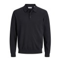 JACK & JONES PLUS basic strikpolo - Black