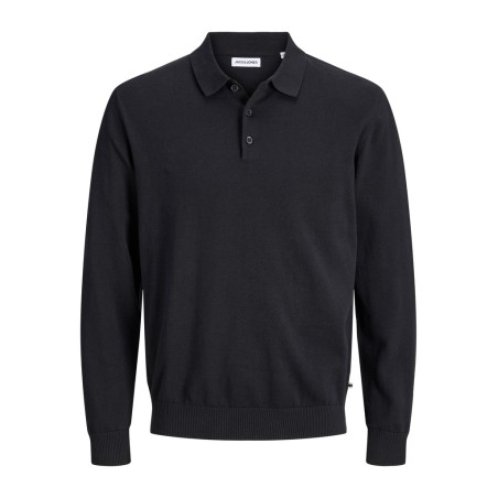 JACK & JONES PLUS basic strikpolo - Black