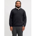 JACK & JONES PLUS basic strikpolo - Black