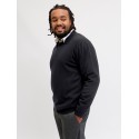 JACK & JONES PLUS basic strikpolo - Black