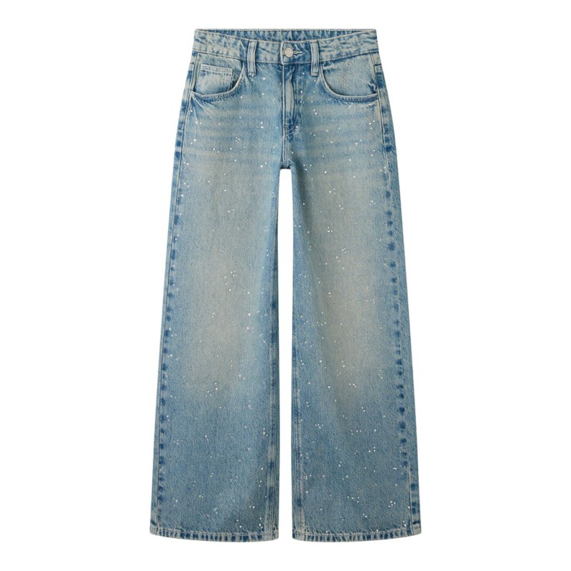 NAME IT KIDS Bella wide jeans - Vintage Medium Blue Rhine