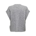 ONLY Melody strikvest - Medium Grey Melange