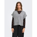 ONLY Melody strikvest - Medium Grey Melange