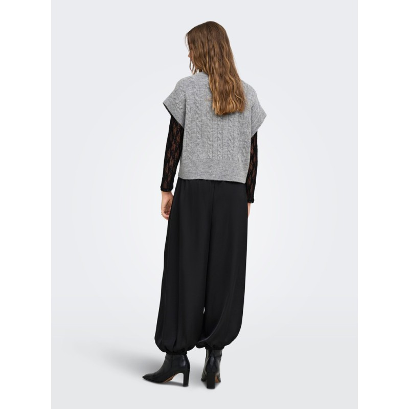 ONLY Melody strikvest - Medium Grey Melange