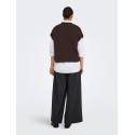 ONLY Melody strikvest - Coffee Bean Melange