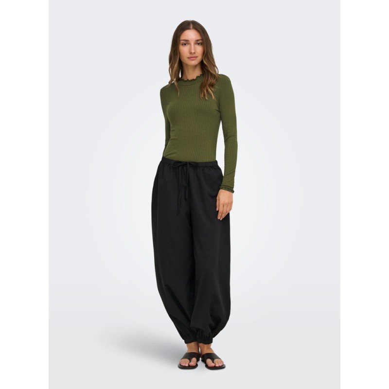 JDY Fransiska langærmet bluse - Dark Olive