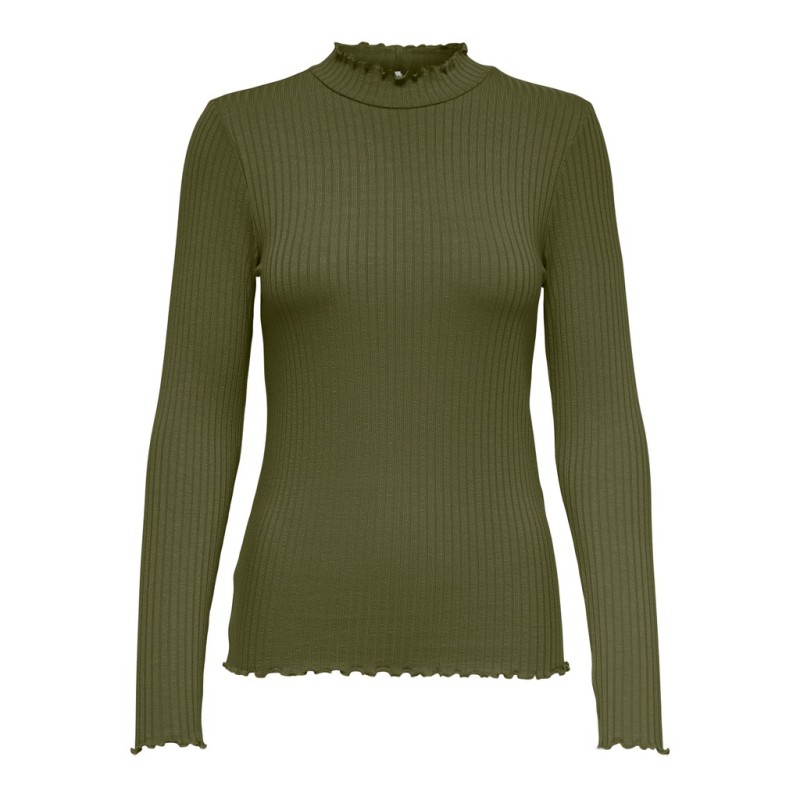 JDY Fransiska langærmet bluse - Dark Olive