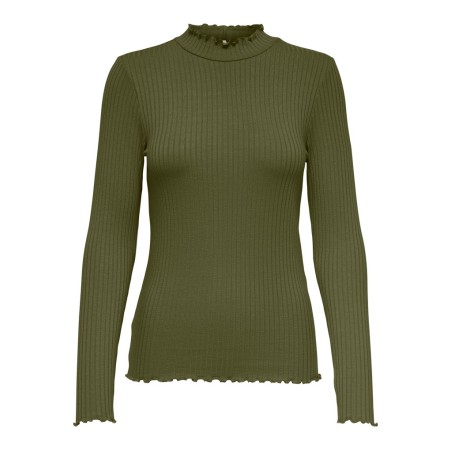 JDY Fransiska langærmet bluse - Dark Olive