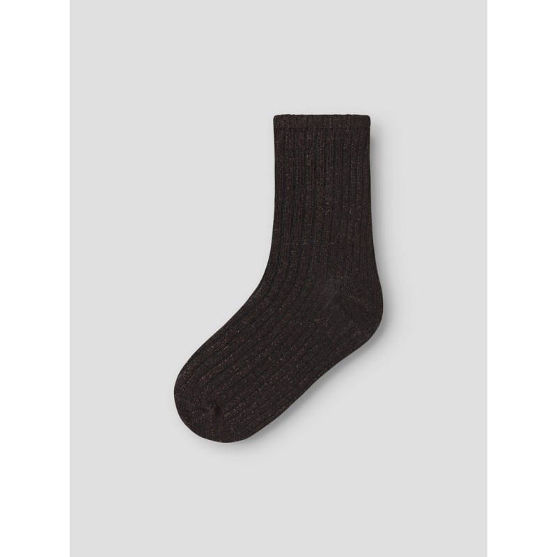 NAME IT Mini Nobba glitter strømper - Chocolate Plum