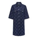 ONLY Bella denim kjole - Dark Blue Denim