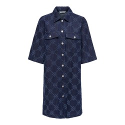 ONLY Bella denim kjole - Dark Blue Denim