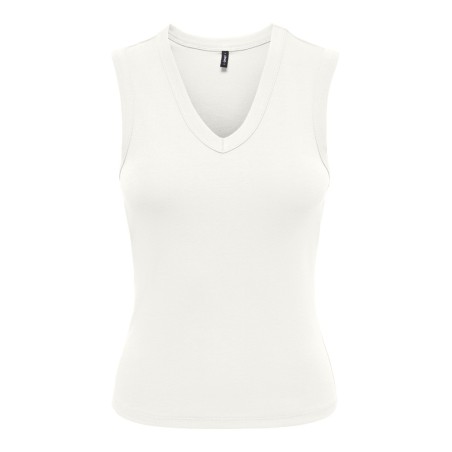 ONLY Riley V-hals top - Cloud Dancer