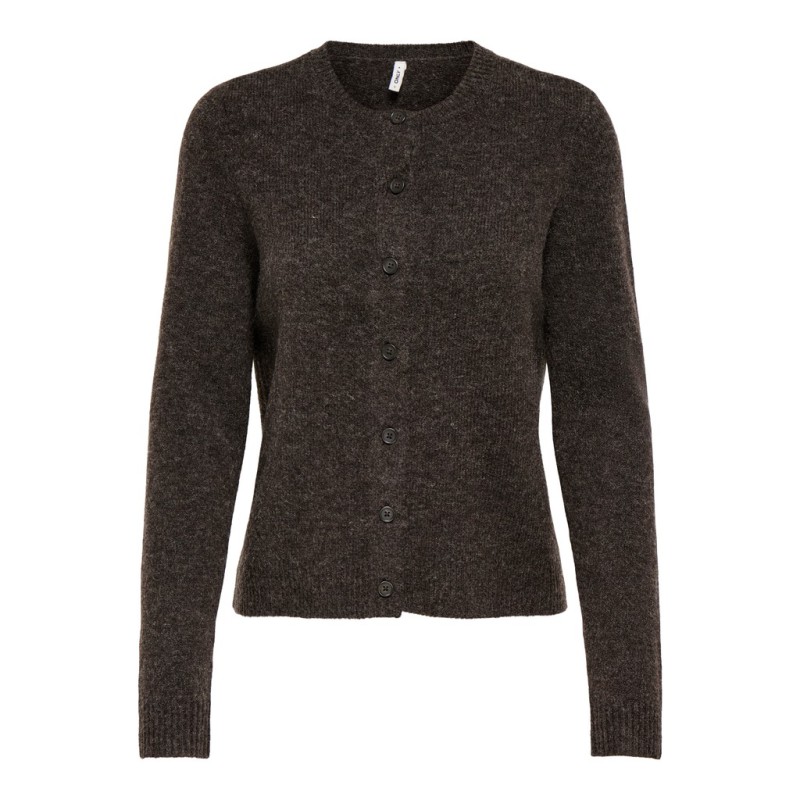 ONLY Olivia langærmet strik cardigan - Mole