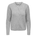 ONLY Olivia langærmet strik cardigan - Light Grey Melange