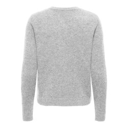 ONLY Olivia langærmet strik cardigan - Light Grey Melange