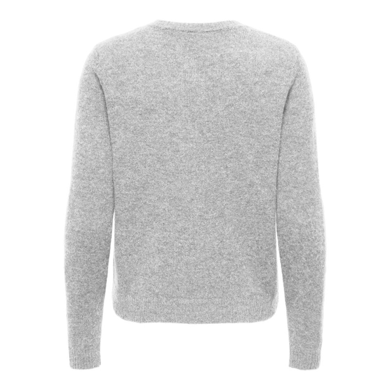 ONLY Olivia langærmet strik cardigan - Light Grey Melange