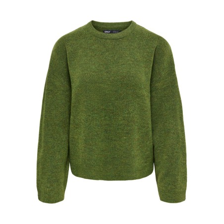 ONLY Simoni langærmet pullover - Forest Night Melange