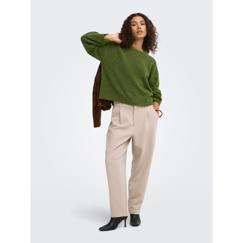 ONLY Simoni langærmet pullover - Forest Night Melange