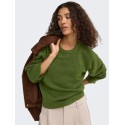 ONLY Simoni langærmet pullover - Forest Night Melange