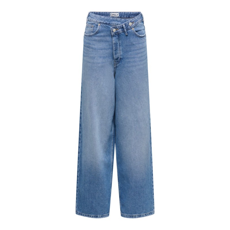 ONLY Ella-Amber baggy denim jeans - Medium Blue Denim