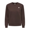 JDY Paris langærmet sweatshirt - Coffee Bean