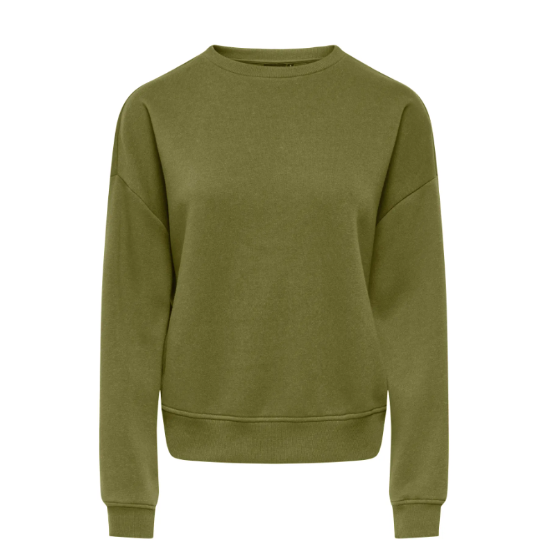 ONLY langærmet oversize sweatshirt - Peat Moss