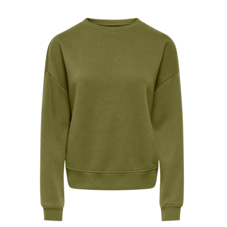 ONLY langærmet oversize sweatshirt - Peat Moss