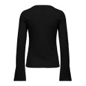 JDY Mati basic langærmet bluse - Black