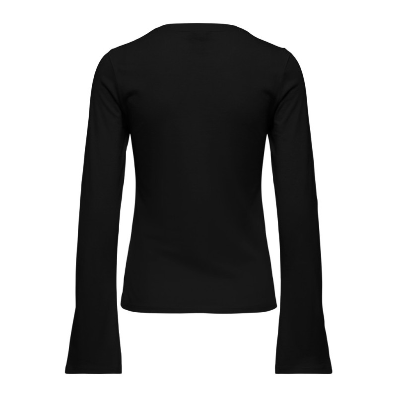 JDY Mati basic langærmet bluse - Black