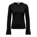 JDY Mati basic langærmet bluse - Black