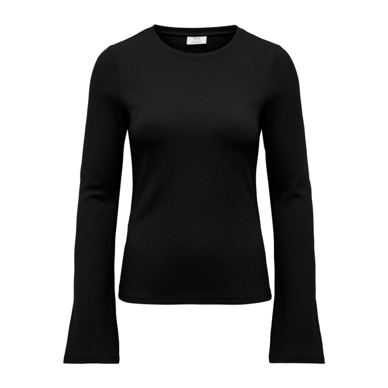 JDY Mati basic langærmet bluse - Black
