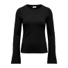 JDY Mati basic langærmet bluse - Black