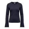 JDY Mati basic langærmet bluse - Night Sky